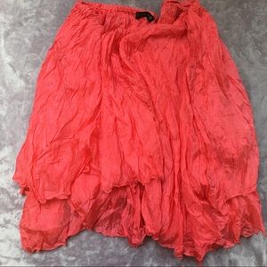 Plein Sud Italy Airy Skirt Scarlet Red